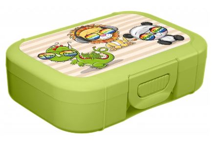 Ланч-бокс детский 0,85л с декором Baby party (салатовый)